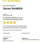 Harzer Weitblick, Bis 2 Hunde Willkommen, W-lan, 2x Smart Tv, Dtv 4 Sterne, 4 Pfoten *